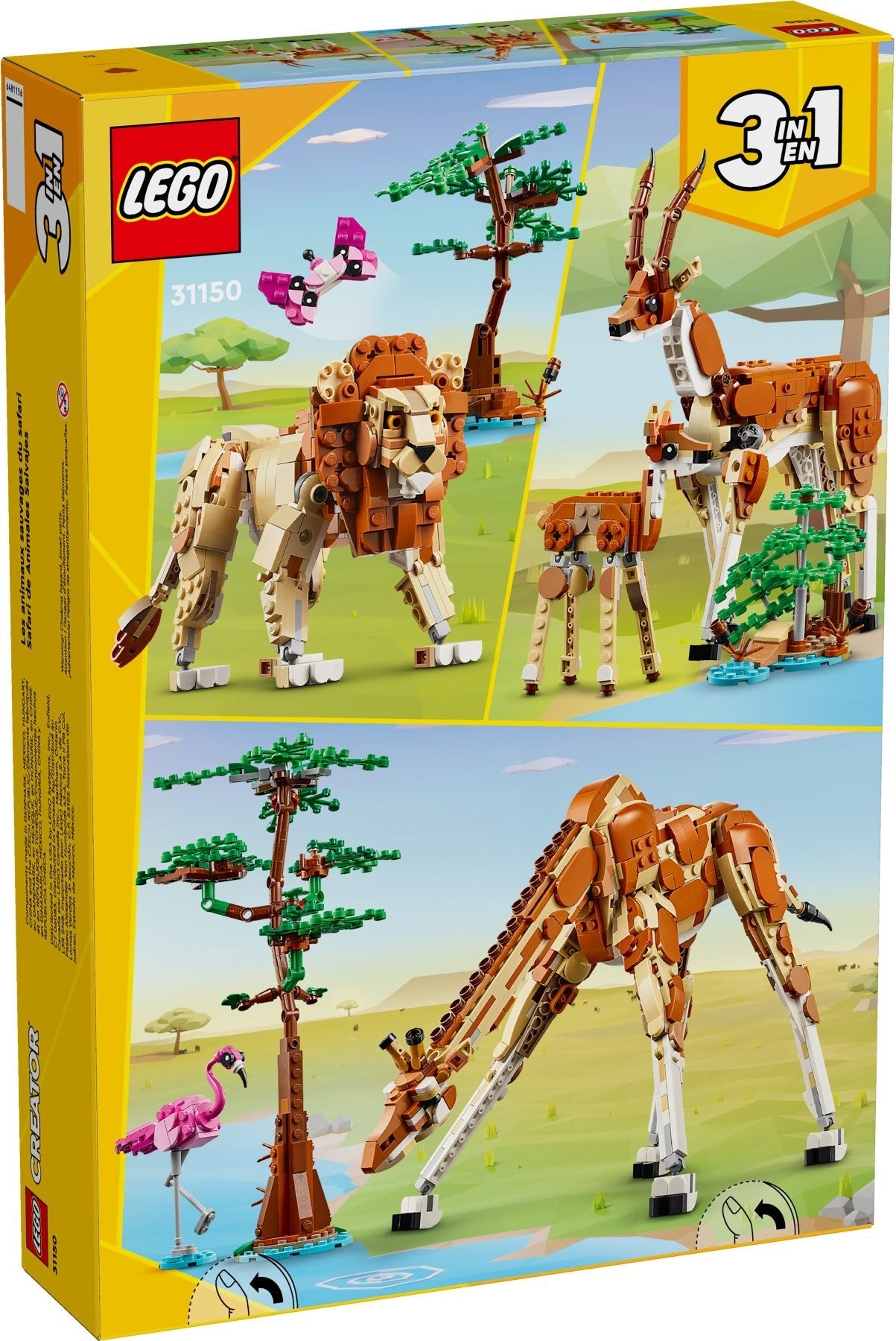 Wild Safari Animals 3-in-1 - 31150