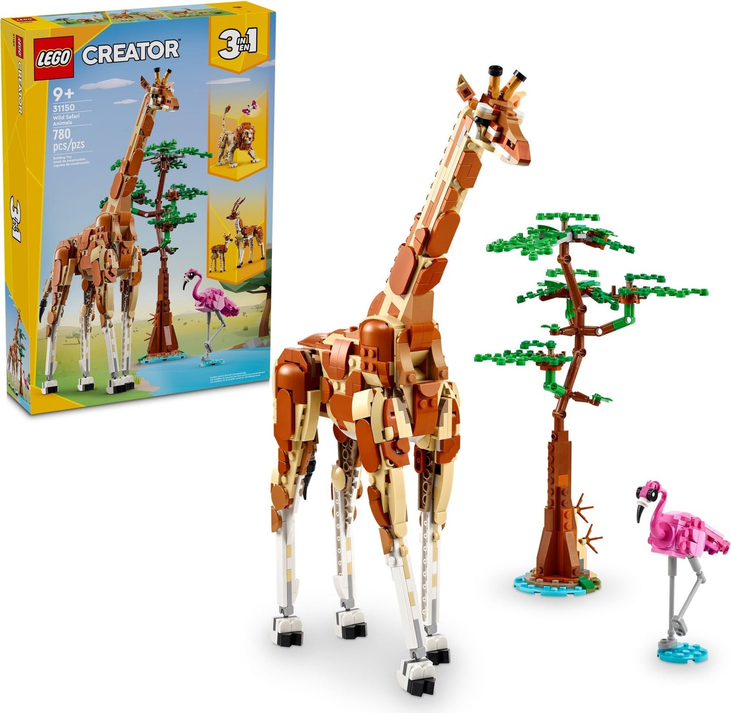 Wild Safari Animals 3-in-1 - 31150