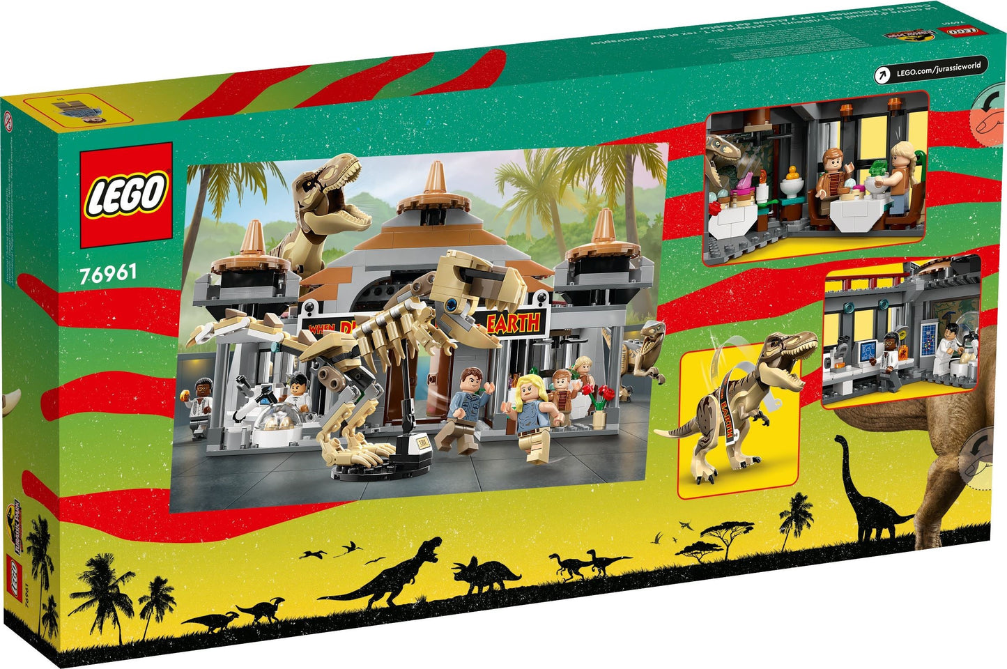 Jurassic Park Visitor Center: T-Rex & Raptor Attack - 76961